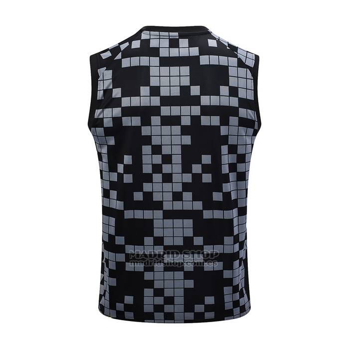 Camiseta de Entrenamiento Paris Saint-Germain Sin Mangas 2023-2024 Negro y Gris